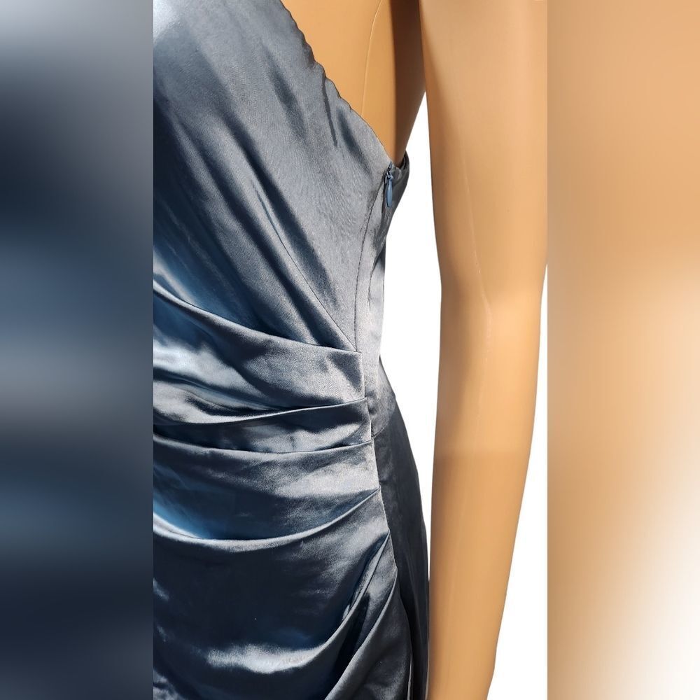 *NWT Elliat Revolve Cassini women's blue one shoulder Asymmetrical midi dress M - Picture 4 of 11